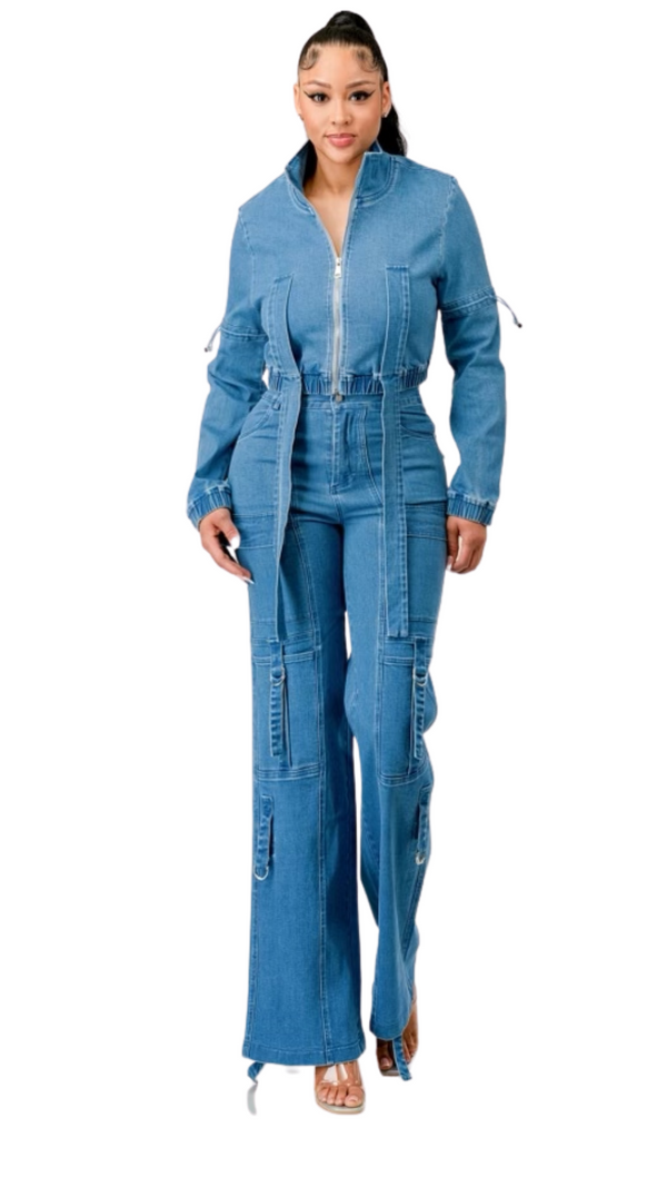 OTR Denim Set (Medium Blue)